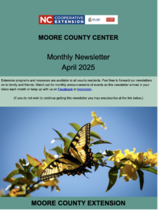 Screenshot Moore County April Newsletter